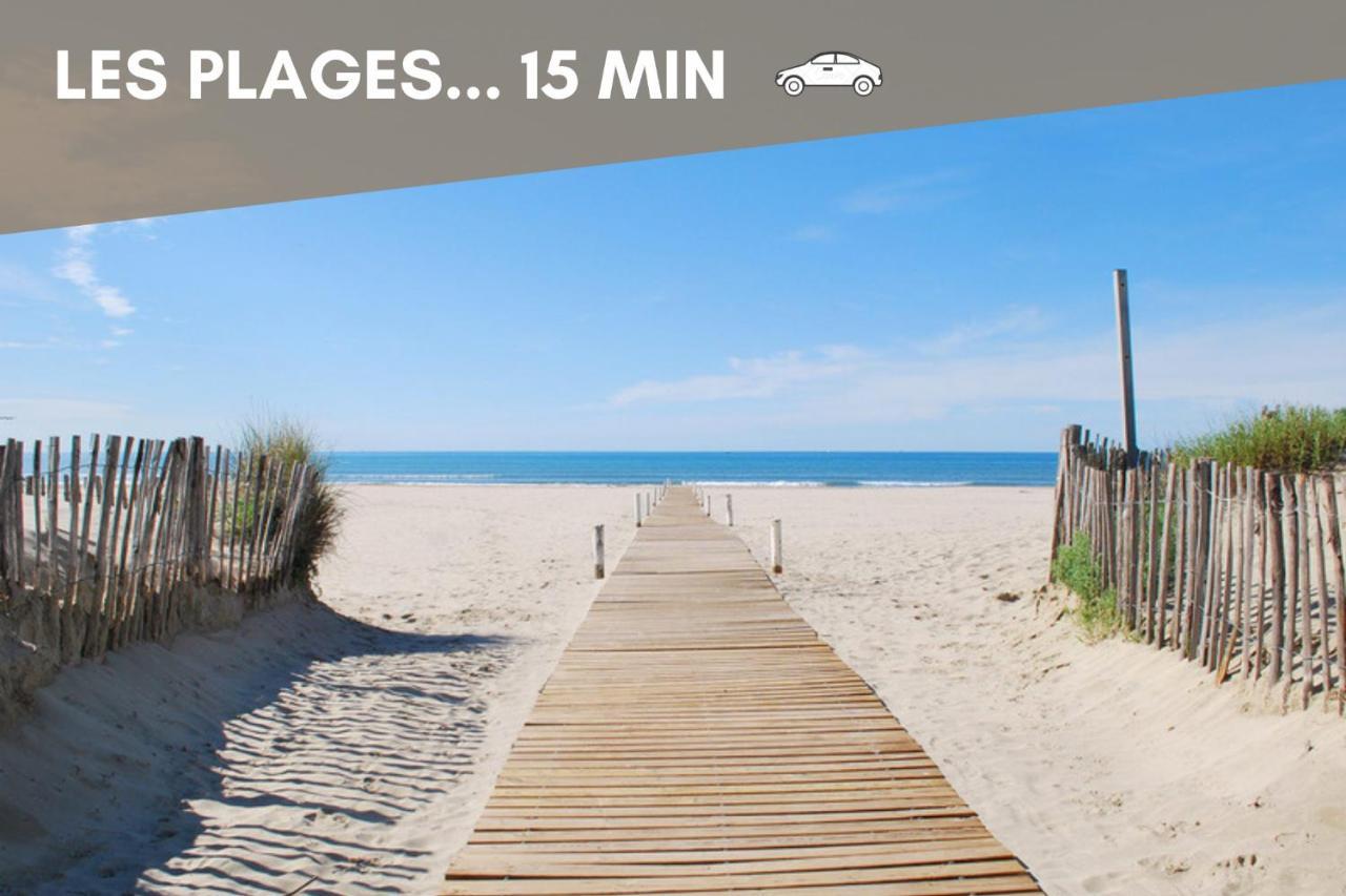 Nouveau - Jungle Montpeul - Clim - Wifi Fibre - Netflix - 5' Du Centre Et Gare - Parking - Loggia - 15' Des Plages Montpellier Ngoại thất bức ảnh