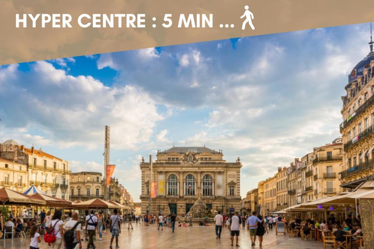 Nouveau - Jungle Montpeul - Clim - Wifi Fibre - Netflix - 5' Du Centre Et Gare - Parking - Loggia - 15' Des Plages Montpellier Ngoại thất bức ảnh