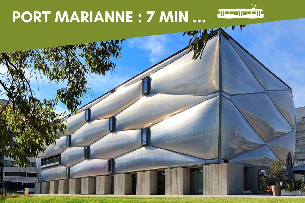 Nouveau - Jungle Montpeul - Clim - Wifi Fibre - Netflix - 5' Du Centre Et Gare - Parking - Loggia - 15' Des Plages Montpellier Ngoại thất bức ảnh