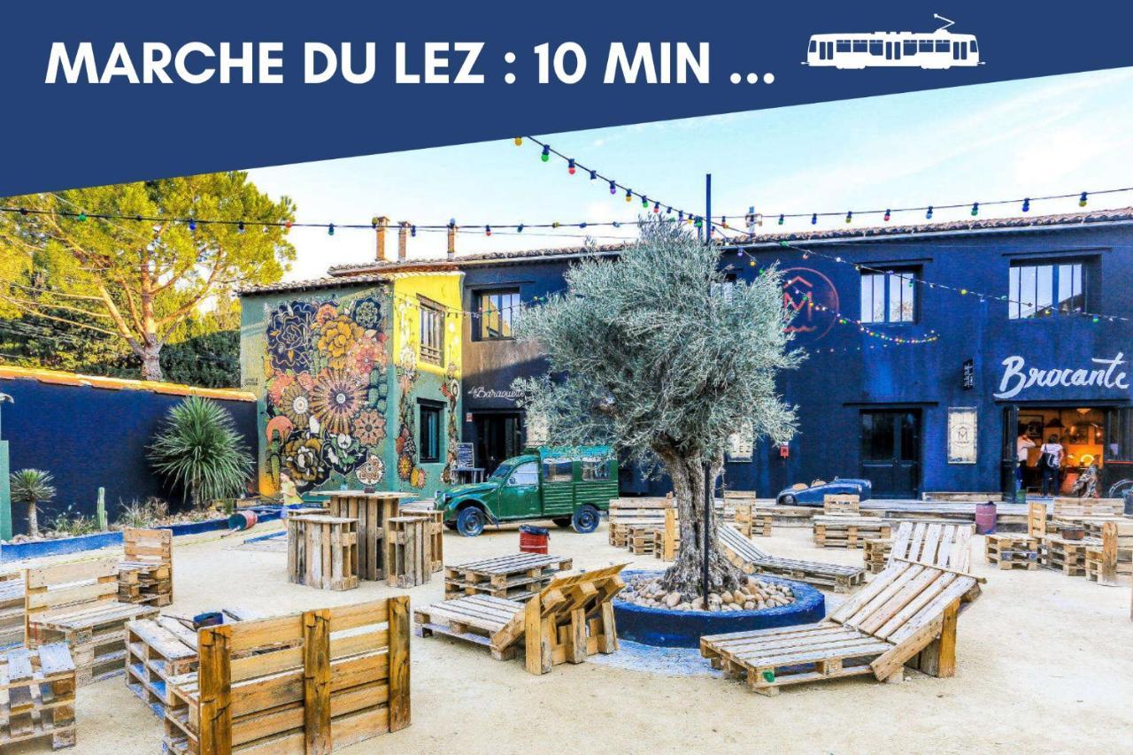 Nouveau - Jungle Montpeul - Clim - Wifi Fibre - Netflix - 5' Du Centre Et Gare - Parking - Loggia - 15' Des Plages Montpellier Ngoại thất bức ảnh