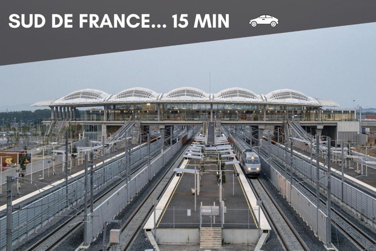 Nouveau - Jungle Montpeul - Clim - Wifi Fibre - Netflix - 5' Du Centre Et Gare - Parking - Loggia - 15' Des Plages Montpellier Ngoại thất bức ảnh